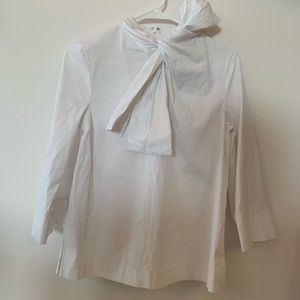 Nordstrom poplin shirt with bow